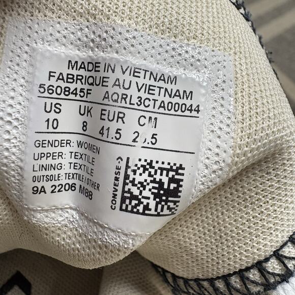 Converse Chuck Taylor Women’s High All Star Lift Platform Sneakers Black Size 10 - Picture 9 of 10